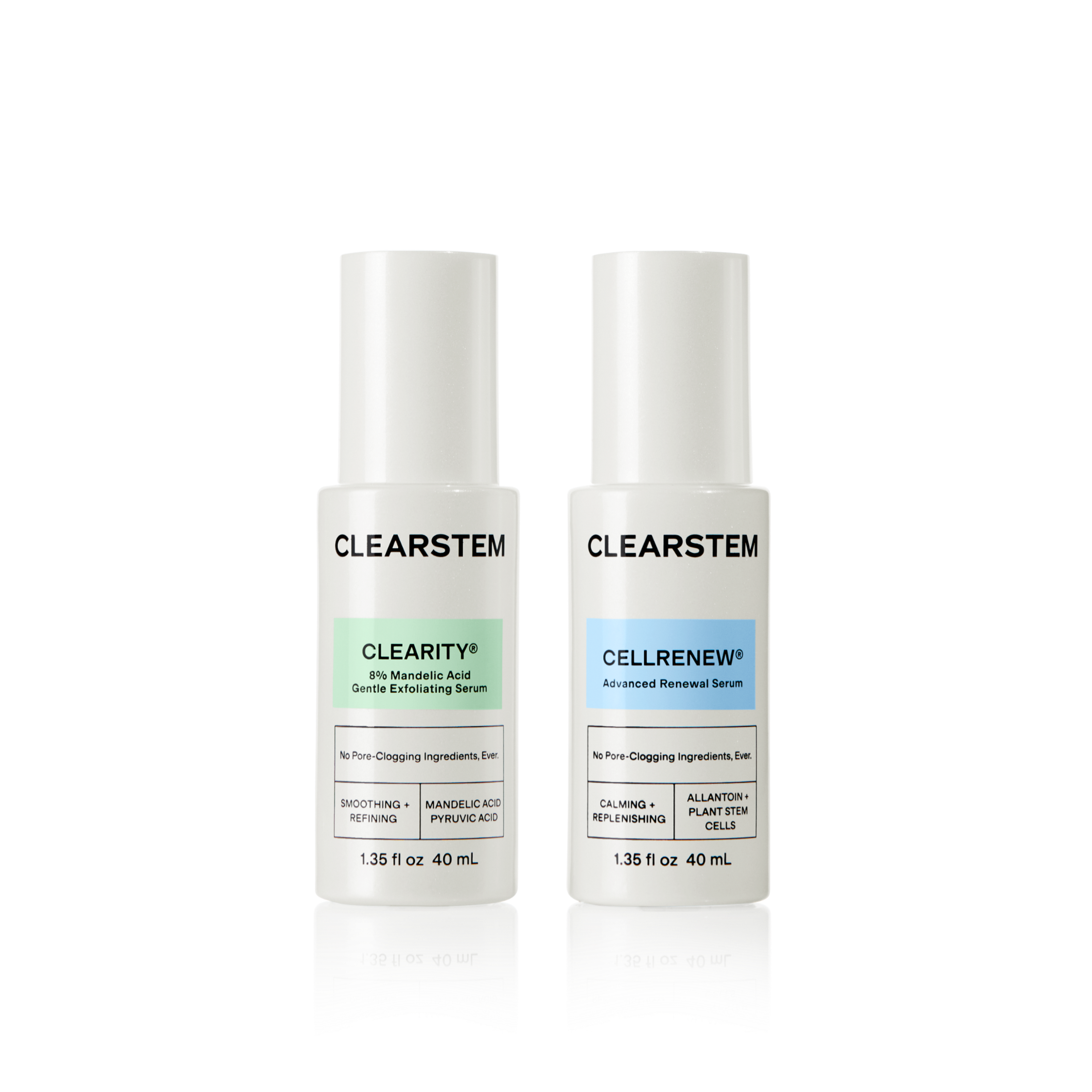 Clear + Clarify Duo | Anti-Acne & Anti-Aging Serum Products Set