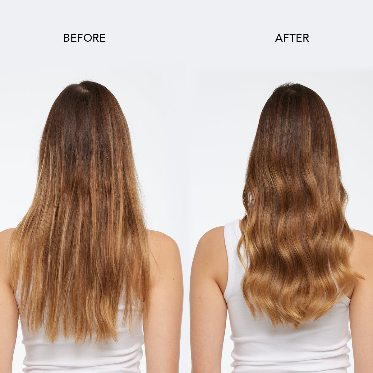 Non-comedogenic shampoo before and after